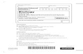 Edexcel IAL Biology Unit-4 January 2014 Question Paper