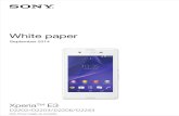 Sony Xperia E3 White Paper (September 2014)