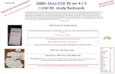 Cisco CCIE CCNP RS Study Flashcards Ver 49