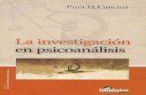 Pura Cancina - La Investigacion en Psicoanalisis