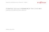 FUJITSU Server PRIMERGY TX1310 M1 - Upgrade and Maintenance Manual