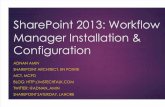 SharePoint 2013 Workflow Manager