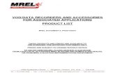 MREL Recorders and Accessories List