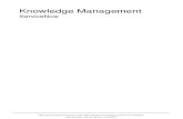 Knowledge Management - Servicenow