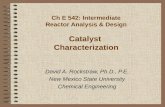 ChE542 Catalyst Characterization