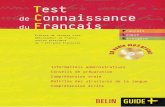 T02.Test de Connaissance Du Francais BELIN 2008