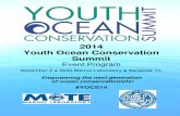 2014 Youth Ocean Conservation Summit Program