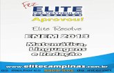 Elite Resolve ENEM 2013 Linguagens Matematica