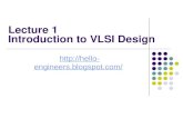 Lecture 1 Introduction to VLSI Design