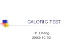 Caloric Test 20031002