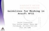 Guidelines for Meshing in Ansoft HFSS