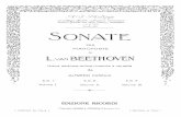 Sheet Music of the Beethoven Piano Sonata No 17, Opus 312 Tempest III