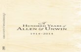 A Hundred Years of Allen & Unwin 1914-2014