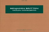 Britten Violin Concerto Op.15 Full Score