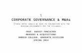 Corp Governance m&a Spring 2014