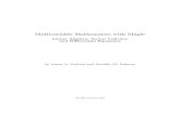 Maple - Multivariable Mathematics With Maple- Linear Algebra, Vector Calculus and Differential