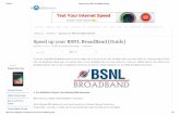 Speed Up Your BSNL BroadBand [Guide]