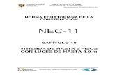 Nec2011-Cap.10-Vivienda de Hasta 2 Pisos Con Luces de Hasta 4.0 M-021412