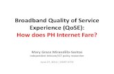 Broadband Quality of Service Experience (QoSE)