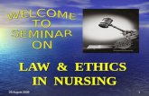 Ppt of Law & Ethics Seminar