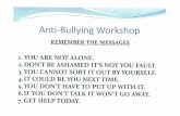 Anti Bullying Worksheets