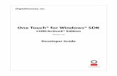One Touch for Windows SDK COM ActiveX Developer Guide