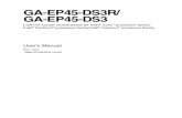 Motherboard Manual Ga-ep45-Ds3 r e