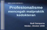 101698894 Profesionalisme Mencegah Malpraktik Medan 2008