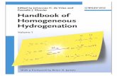 The Handbook of Homogeneous Hydrogenation 3527311610