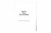 Math and Measuring P.R. Nolen