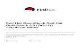 Red Hat OpenStack 3 Technical Notes en US