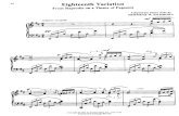 Eichhorn - Rachmaninoff's Eighteenth Variation From Rhapsodie on a Theme of Pagagnini
