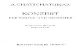 Aram Khachaturian Violin Concerto - Piano Accompaniment