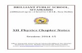 Doc 121 B.P.S. XII Physics Chapter Notes 2014 15