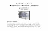 Hydroelectric Turbine Generator Detailed Design Report