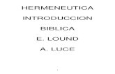 Hermenéutica e Introducción Bíblica - A. Luce - Ed. Vida