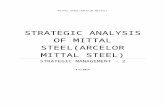 Strategic analysis of ARCELOR MITTAL STEEL