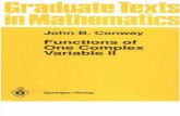 Functions of One Complex Variable 2 - J Conway