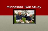 Minnesota Twin Study