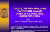 Tugas,Wewenang, Dan Tanggung Jawab Direksi & Komisaris BUMN.