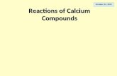 Reactions of Calcium Carbonate