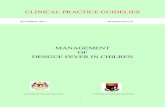 CPG Management of Dengue Fever in Children