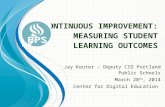 Continuous Improvement Measuring Student Learning Outcomes by Jay Keuter