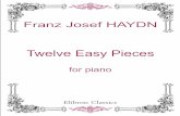 Haydn - Doce Piezas Faciles Para Piano