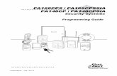 FirstAlert FA168CPS v7 Programming Manual
