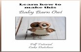 Barn Owl Tutorial by Cake Dutchess