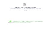MOEF Statement on Activities and Achievements in 2013