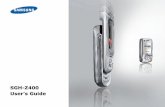 Samsung Z400 Manual