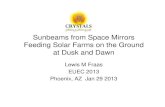 Sunbeams From Space Mirrors Feeding Solar Farms