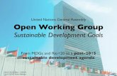 Post-2015 Process / OWG SDGs